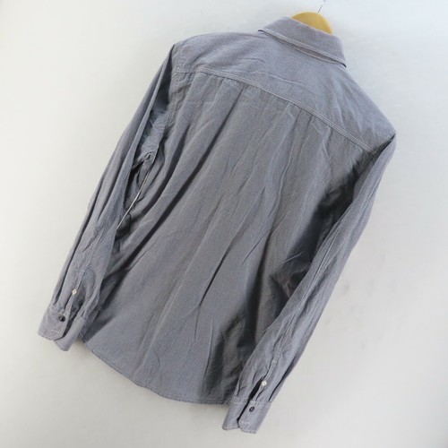 Industrie Shirt Adult Mens Size Small Black Long Sleeve Button Up Check Casual - Picture 7 of 8