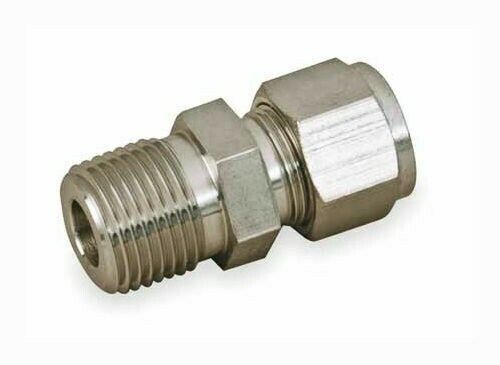 1/2" Tube OD x 1/2" MNPT Male Steel Fitting Parker 8-8 FBZ-S - Picture 1 of 1