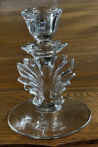FOSTORIA BAROQUE FLAME CANDLESTICK CANDLEHOLDER SINGLE NO ETCH 1937 - 1958 - Picture 8 of 9