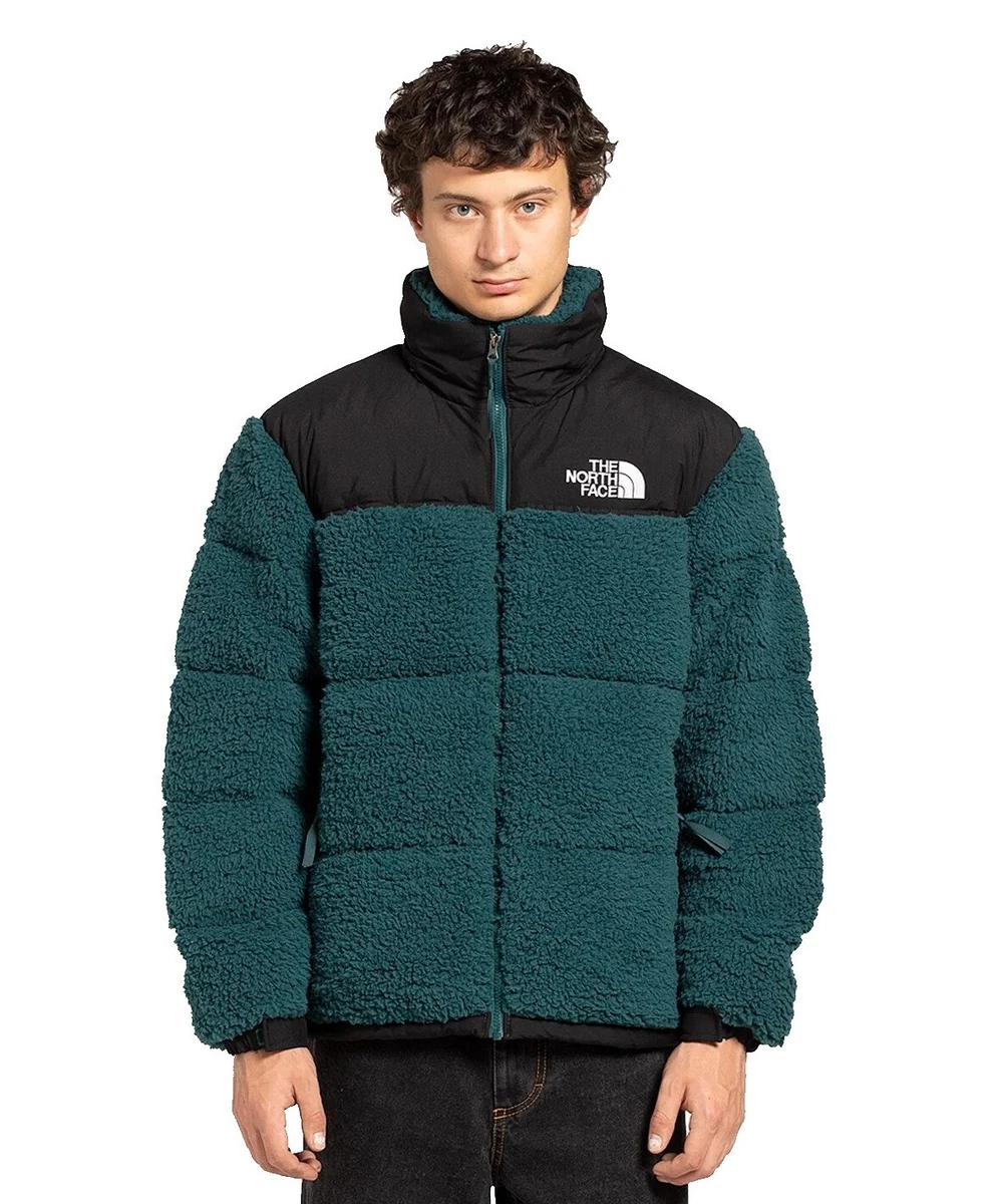 🔥 NEW The North Face Men's High Pile Nuptse Sherpa Down Insulated Jacket, Green