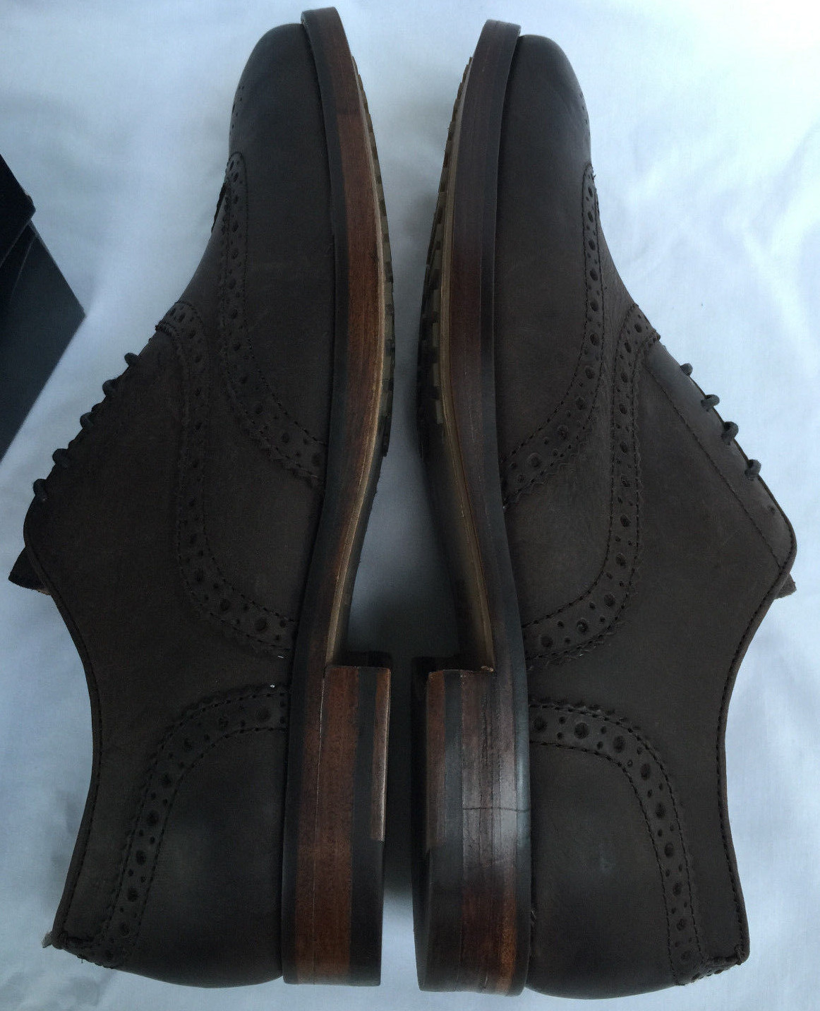 Polo Ralph Lauren Uomo Damoin Dark Brown Leather Wingtip Oxfords Shoes Uomo Lauren 8.5 D new a2dc87 Polo Ralph Lauren Uomo Damoin Dark Brown Leather Wingtip Oxfords Shoes Uomo Lauren 8.5 D new a2dc87