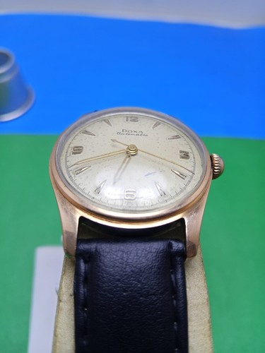 Vintage Doxa 14 Carat Steel&Gold Automatic Military Style Watch Working Okay - Picture 8 of 13