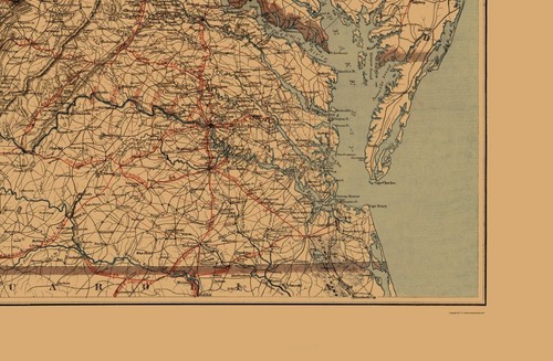 Mapa histórico del estado - Virginia West Virginia - Krebs 1864 - 23 x 35,20 - Imagen 3 de 20