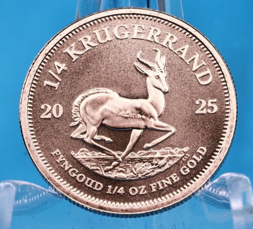 Südafrika Krügerrand 2025 1/4 Oz Gold ST / BU Anlagemünze - Bild 4 von 6