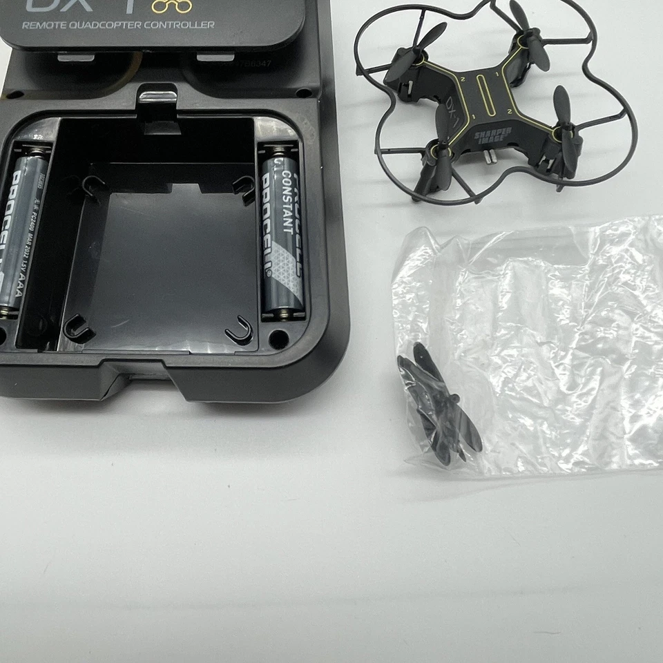 Sharper Image DX-1 Micro Drone Black Quadcopter - Complete In Box - Tested - Image 4 of 4