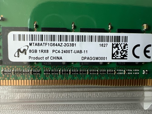 Micron 8GB 1Rx4 PC4-2400T DDR4 2400MHz PC4-19200R ECC RDIMM Server Memory RAM 1x - Picture 4 of 4