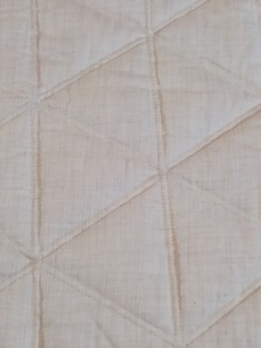West Elm Quilted Euro Sham Beige Cotton 26" x 26" Modern Textured Pillow Cover - Picture 4 of 13