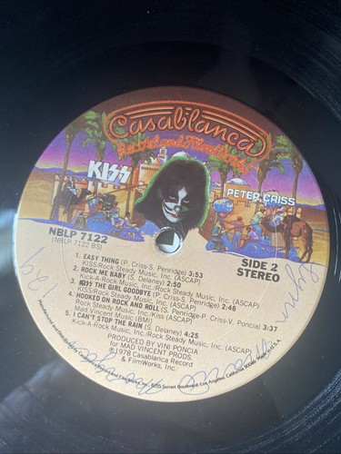 Kiss Peter Criss Vinyl Record - 1978 Casablanca Poster - Merch Insert - Imagen 6 de 11
