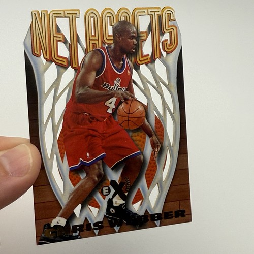 1996-97 Skybox E-X2000 Net Assets Chris Webber #20 HOF - Picture 3 of 7