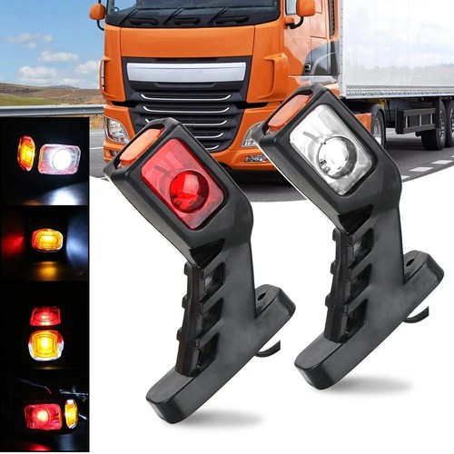 Bright LED Side Marker Light Set for Trailers 12V and 24V Compatible Design - Picture 17 of 17