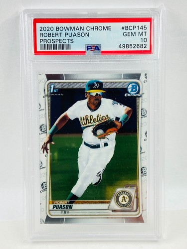 2020 Bowman Chrome Prospects Robert Puason 1st BCP-145 PSA 10