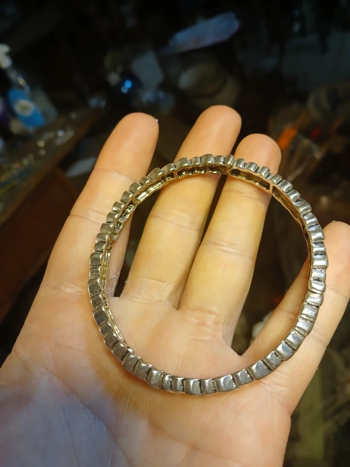 Premier Designs серебристого тона елочка или наконечник стрелы стиль эластичный браслет. - Изображение 2 из 2