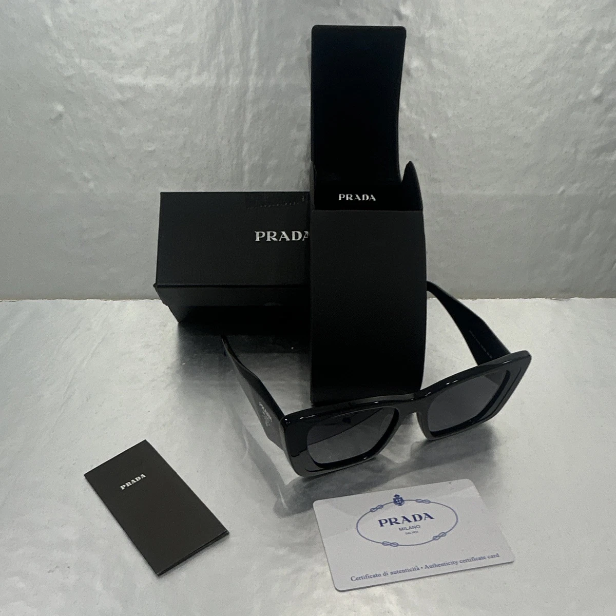 PRADA Black Cat-Eye Women\'s Sunglasses with Case Prada PR-13ZS 1AB5SO Sunglasses Women main image 2