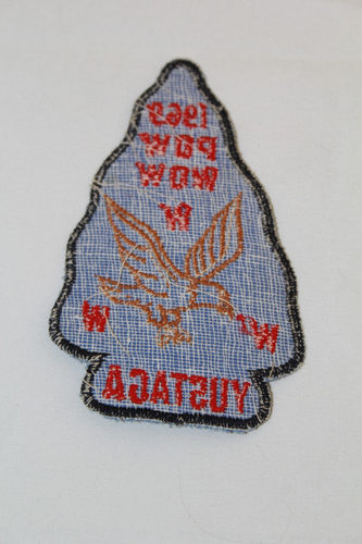 BSA 1969 Pow Wow Yustaga Arrowhead Patch Boy Scouts Amazing Condition! Rare HTF - Imagen 2 de 2