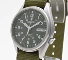 Seiko 5 7S26-3060 Automatic Green Military Dial 35mm Vintage Men's Watch JAPAN