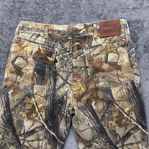 Vintage Wrangler Pants Mens 34x32 (fits 33x31) Realtree Camo Hunting Denim - Picture 9 of 10