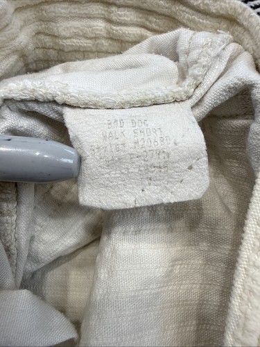 De colección Años 90 Billabong PARA HOMBRES 32 Pana Blanca Crema 'Pantalones Cortos para Pasear Perros Malos' Sueltos Surf - Imagen 5 de 9