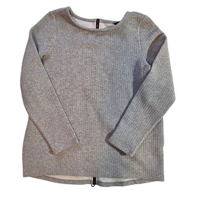 Joules Caroline Pullover Sweatshirt Sweater Top Jumper Gray size 8 Textured