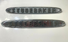 1954 1955 Studebaker Truck Side Hood Ornaments 653470 Set Of 2 One Is Nos 1954 1955 Studebaker Truck Side Hood Ornaments 653470 Set Of 2 One Is Nos