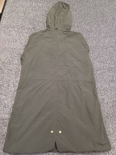 Fred Perry Parka Giacca Mac Uomo Grande Cappuccio Verde Full Zip Lungo Mods Anni 60 Ska - Foto 8 di 16