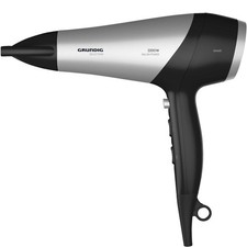 GRUNDIG HD 6080 B Haartrockner Silber / Schwarz (2200 Watt)