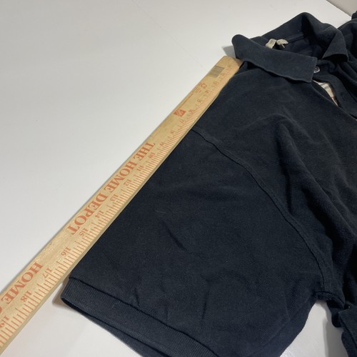Polo Burberry London uomo cotone bottoni manica corta colletto nero taglia 2XL - Foto 5 di 10