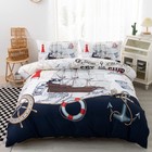 Nautical Bedding Set Full Size,Nautical Sailboat Bed for Boys Teens,Ocean The...