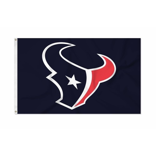 Houston Texans Premium 3x5 Feet Flag Banner, Primary Logo, Metal Grommets,... - Picture 1 of 5