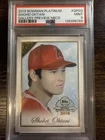 2019 Bowman Platinum Gallery Preview SHOHEI OHTANI PSA 9 #GPSO