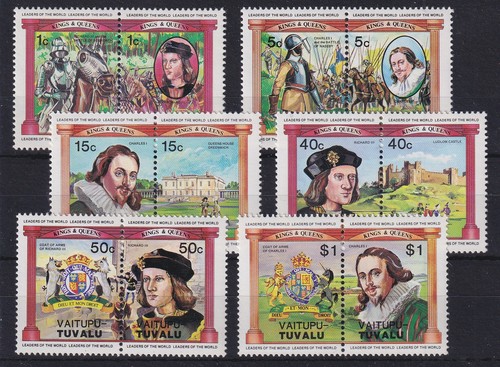 Tuvalu-Vaitupu Britische Könige Richard III. und Charles I. Mi.-Nr. 9-20 **