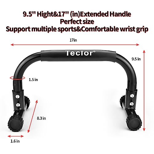 Push Up Bar, Parallettes Bars For L-sit & Dip, Heavy-Duty No Wobbling Parallel - Picture 4 of 8
