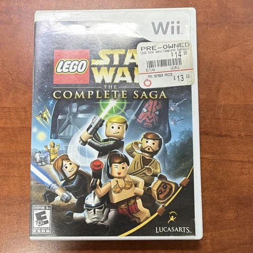 LucasArts LEGO Star Wars: The Complete Saga Wii E10+ 2007 Disc Case Manual