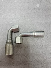 EATON #08U-670, 1/2" HOSE 90 ELBOW 5/8" FEMALE JIC HYDRAULIC HOSE ENDS; QTY 1