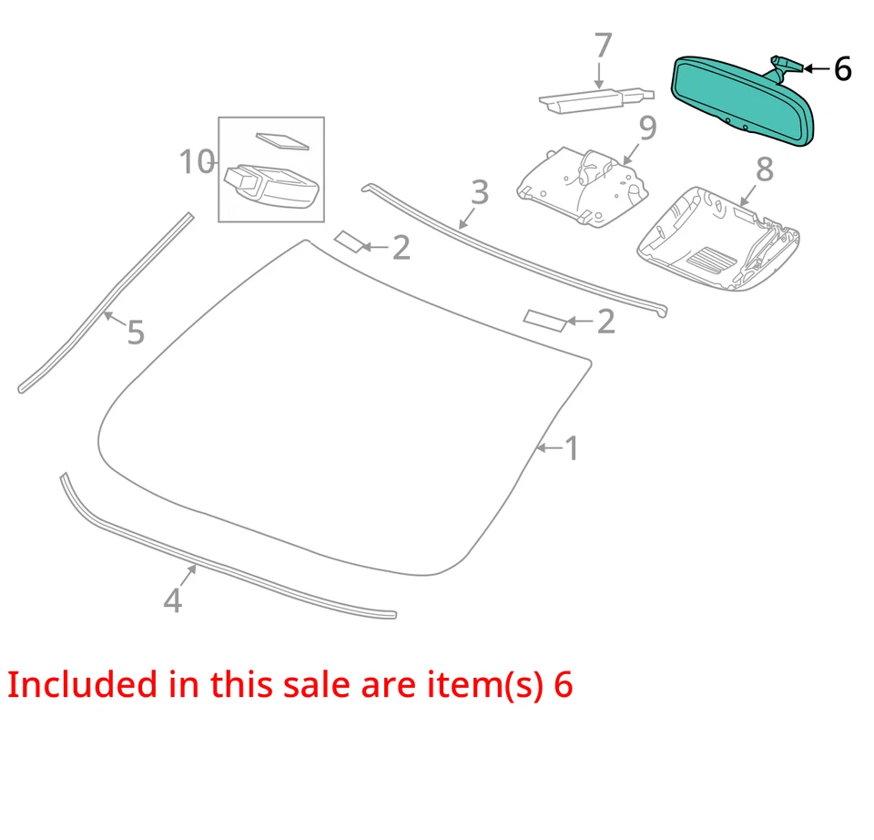 Espejo retrovisor con atenuación automática compatible con 16-22 ILX 2047079 Foto 3 de 4