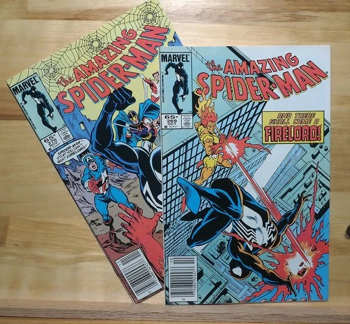2 Amazing Spider-Man Comics: #269-#270 (1985) Firelord. VF