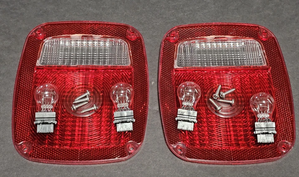 Lente/lâmpadas/parafusos de substituição para lanterna traseira de caminhão universal Grote 9130  - Imagem 3 de 4