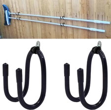 2 Pack Pool Pole Hanger/Hook, Pool Cleaning Tool Holder and Organizer for Pool P