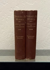 *2Book Lot* Curiosities of Literature by Isaac Disraeli 1881 HC / Volumes 3 & 4