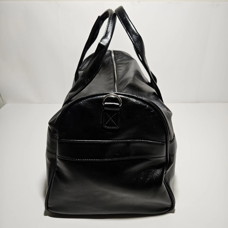 Винтажная спортивная сумка Giorgio Armani Parfums черная искусственная кожа спортзал выходные путешествия - Изображение 4 из 4