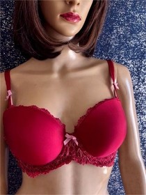 VICTORIA SECRET DREAM ANGELS LINED DEMI BRA SZ 32 DD