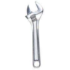 WESTWARD 1NYA6 Adj. Wrench,Steel,Chrome,15" 1NYA6
