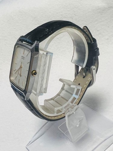 Vintage SEIKO Dolce 7731-5040 Square Silver Quartz Men's Watch Rectangle Used - Picture 10 of 16