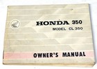 Vintage 1968 Honda 350 Owner's Manual CL350 Motorcycle Wiring Diagram