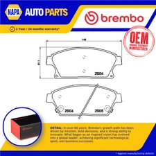 Brake Pads Set fits VAUXHALL MOKKA J13 Front 1.4 1.6 1.6D 1.7D 2012 on Brembo