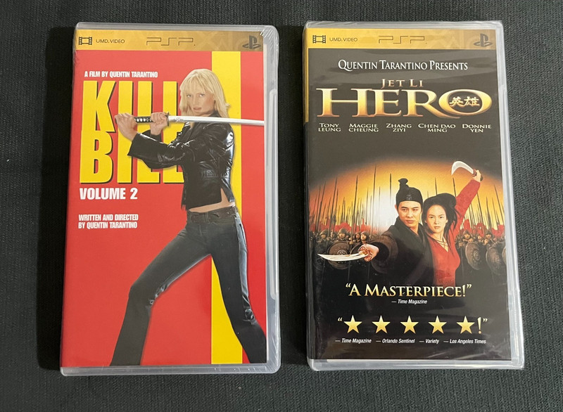 PSP UMD 2 PACK Jet Li Hero & Kill Bill Vol. 2 BOTH SEALED