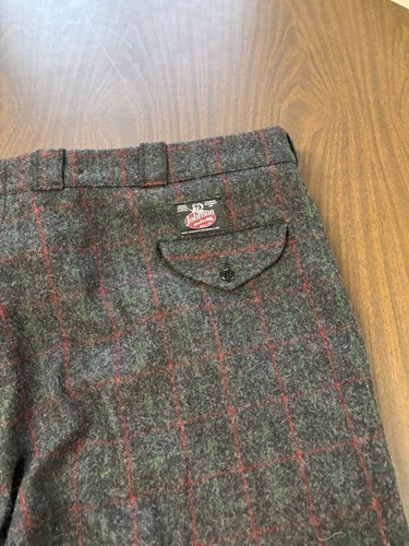 NWT Johnson Woolen Mills Pant Men’s 52W Wool Hunting Adirondack Plaid USA - Picture 3 of 18