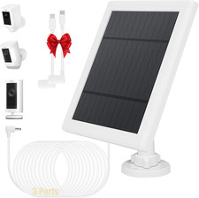 Ring Camera Solar Panel, Compatible with Ring Stick up Cam Battery, Ring Spotlig