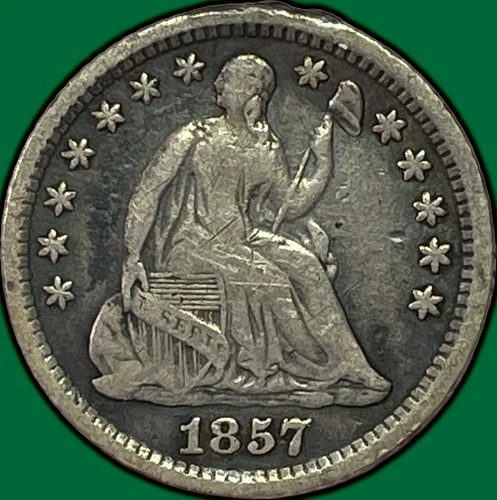 1857-O Seated Liberty Half Dime — photo from the most recent tracked eBay sale