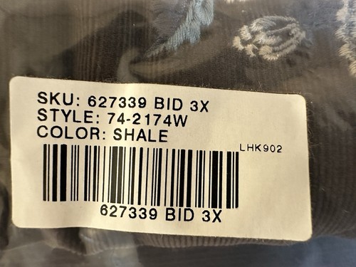 J.Jill Damen Shirt braun mit Blumenmuster Größe 3X - Bild 3 von 9