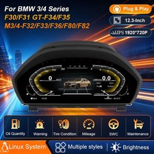 Instrumento LCD Digital Clusters para BMW Serie 3/4 F30 F31 F32 F33 F36 Sin codificación